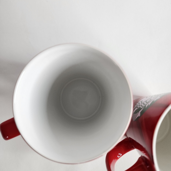 Starbucks Siren logo Christmas ceramic coffee mugs 16oz - Picture 9 of 11